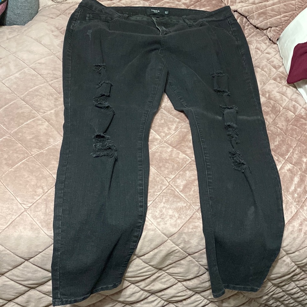 Distressed jeans